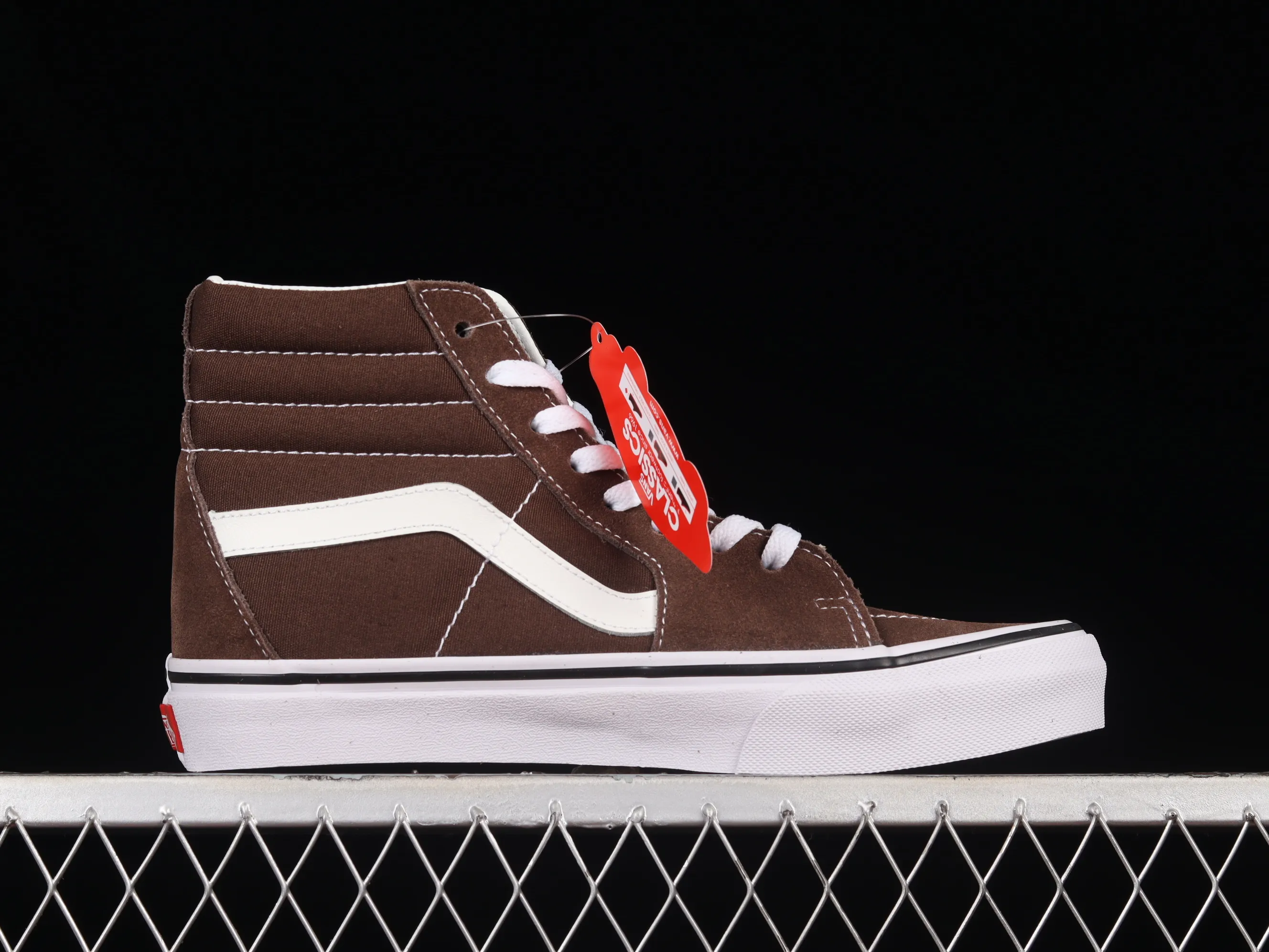All Categories Vans Vans Series Vans Hi Vans High Top Vans Sk8-Hi Mocha Brown Vans Official Japanese Style High Top Casual Canvas Shoes VN0A5JMJ8EE